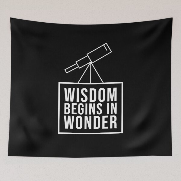 Item preview, Wisdom begins with wonder - Socrates wonder quote designed and sold by Jamiecsmith1986.