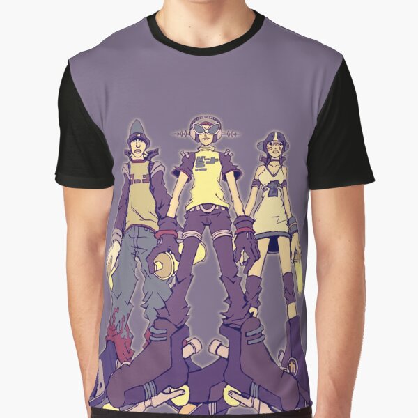 Vista previa del artículo con la obra «Jet Set Radio Future (JSRF) Los GGs Purple Tint», diseñado y vendido por everything4eva.