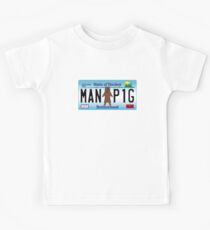 Man Bear Pig Plate Kids Tee