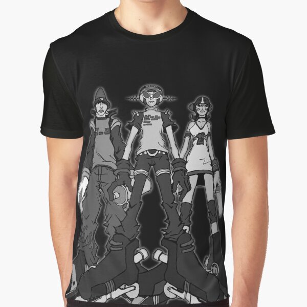 Vista previa del artículo con la obra «Jet Set Radio Future (JSRF) Los GG Monocromo 1», diseñado y vendido por everything4eva.