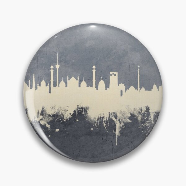 Aperçu de l'œuvre New Delhi India Skyline créée et vendue par ArtPrints.