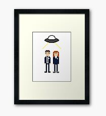 Mulder and Scully Framed Print