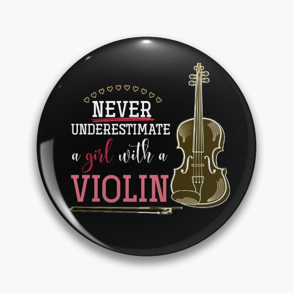 Item preview, Never Underestimate A Girl With A Violin designed and sold by bestshirtdesign.