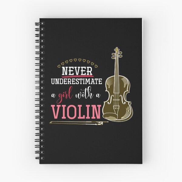 Item preview, Never Underestimate A Girl With A Violin designed and sold by bestshirtdesign.