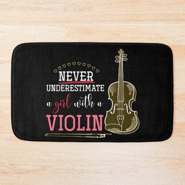 Item preview, Never Underestimate A Girl With A Violin designed and sold by bestshirtdesign.