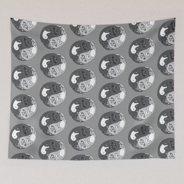 Item preview, Yin & Yang cats - black & white designed and sold by Adrian Serghie.
