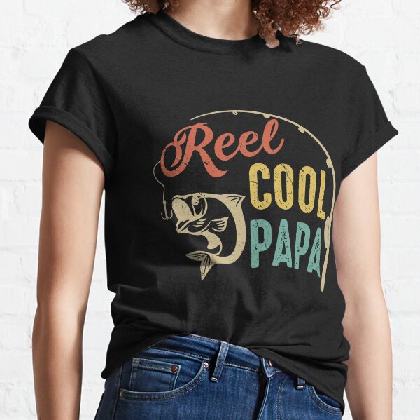  Vintage Reel Cool Papa Novelty T-Shirt - Father Gift Shirt :  Clothing, Shoes & Jewelry