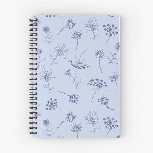 Item preview, Lightblue wildflowers designed and sold by Marla Ilustración.