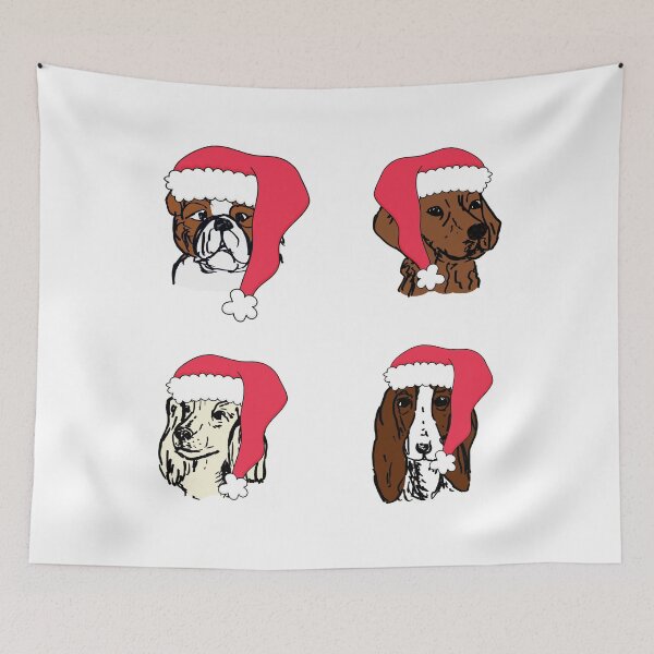 Item preview, Merry Christmas dogs designed and sold by NinaBetterNot.