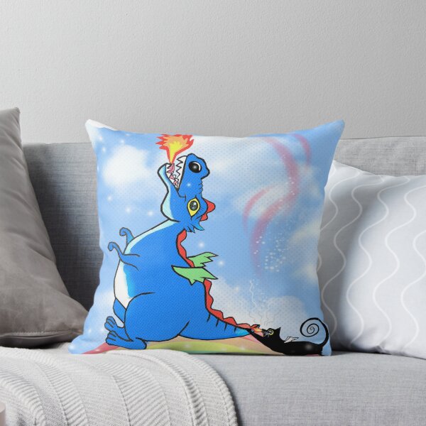 Item preview, a Fire dragon and a black cat    designed and sold by Shirley cute art .