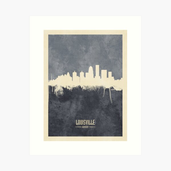 Item preview, Louisville Kentucky City Skyline designed and sold by ArtPrints.