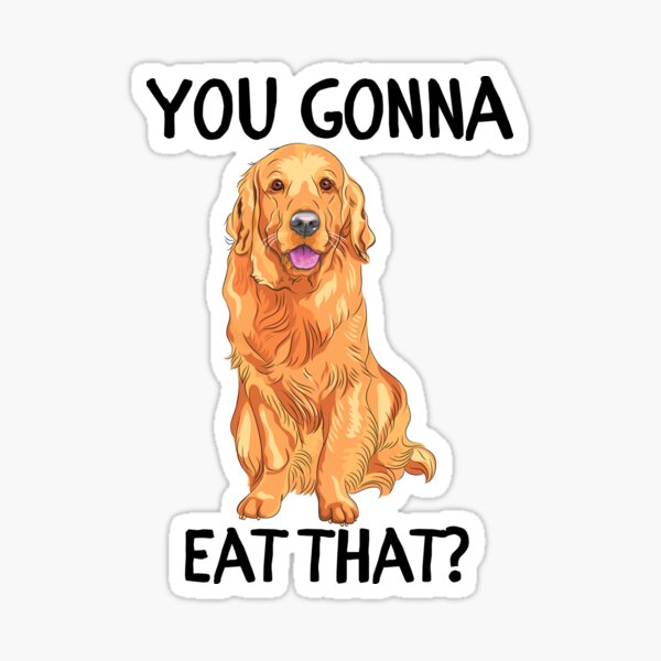 Artikel-Vorschau von Lustiger Golden Retriever, wirst du das essen?, designt und verkauft von APrettyView.