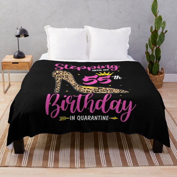 Item preview, Stepping Into My 55th Birthday Quarantine Leopard designed and sold by CreativeGift.