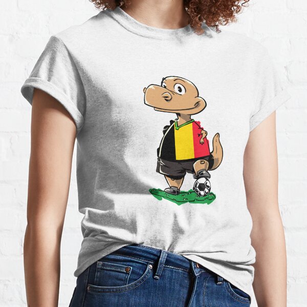 Soccer Dinosaur - Belgian Classic T-Shirt