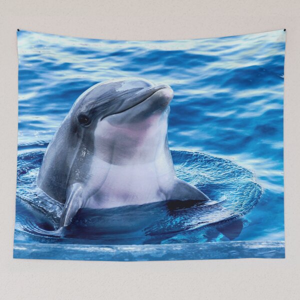Item preview, Cute dolphin smiling pose designed and sold by Apoorv Choudhary.