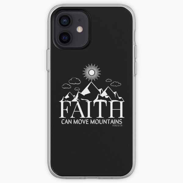 Faith can move mountains iPhone Soft Case