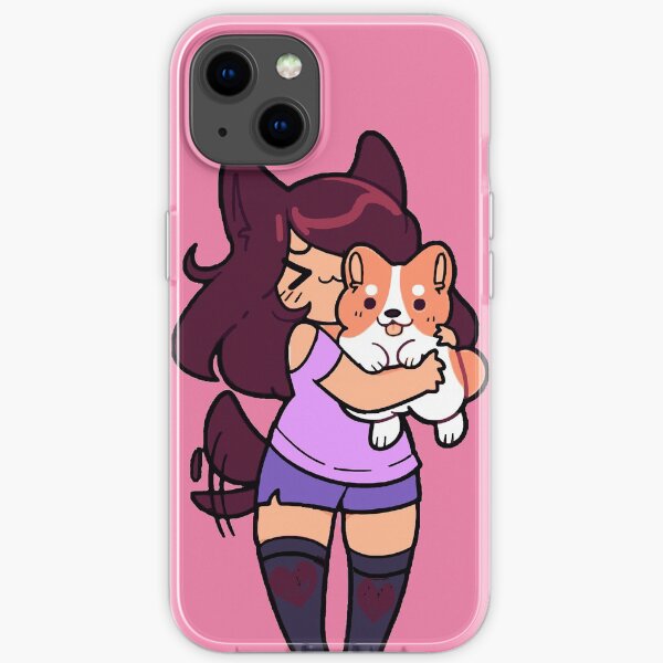 aphmau Cute with her Dog iPhone Soft Case