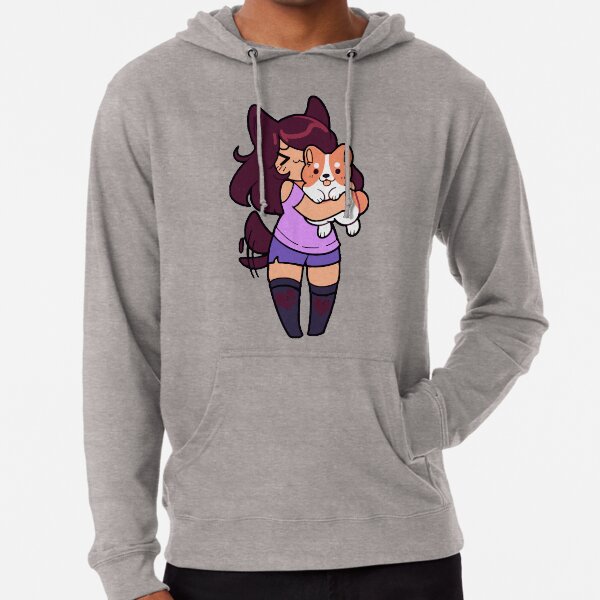 aphmau Cute with her Dog Lightweight Hoodie