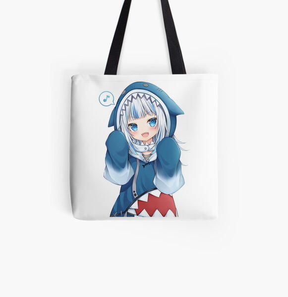 Shark girl anime face mask Tote Bag for Sale by Japanculture