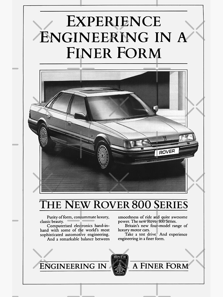 "ROVER 800 STERLING" Poster by ThrowbackMotors Redbubble