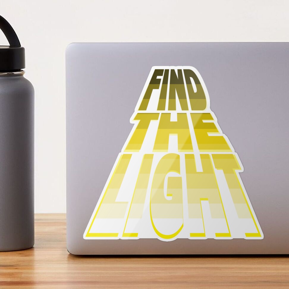 Find the Light - Yellow. Sticker