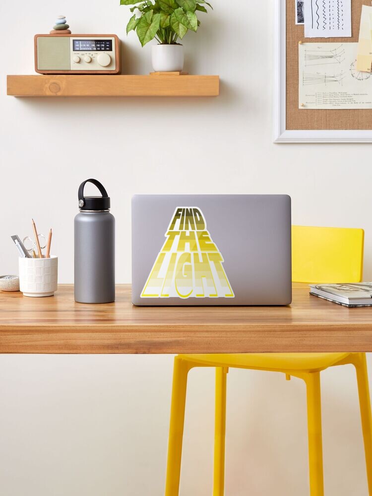 Alternate view of Find the Light - Yellow. Sticker