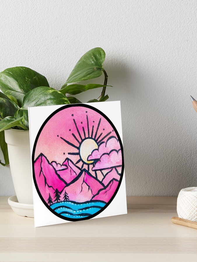 Rosy Cloud Landscape Sticker Set Rosy Cloud Landscape Sticker Set