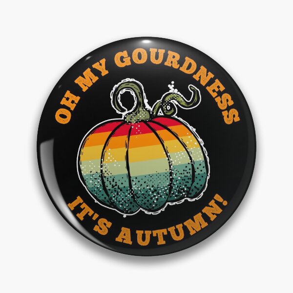 Item preview, Retro Oh my gourdness, it's Autumn! designed and sold by PlusAdore.