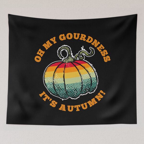 Item preview, Retro Oh my gourdness, it's Autumn! designed and sold by PlusAdore.