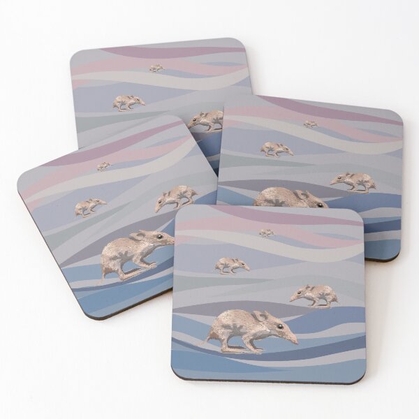Item preview, Bandicoot on the colourful wavy background designed and sold by korasi.