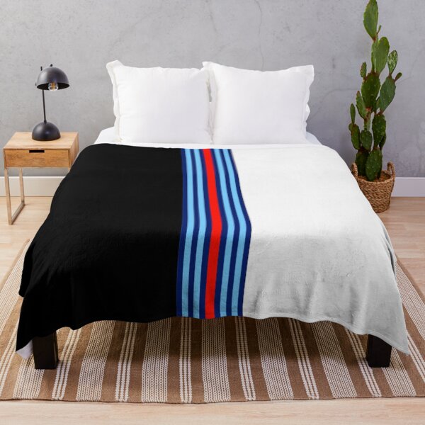 Item preview, Black and White Martini Racing Stripes Poster – Minimalist Classic Livery designed and sold by Road To Track.