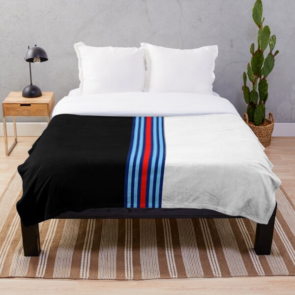 Artikelvorschau, Black and White Martini Racing Stripes Poster – Minimalist Classic Livery entworfen und verkauft von Road To Track.