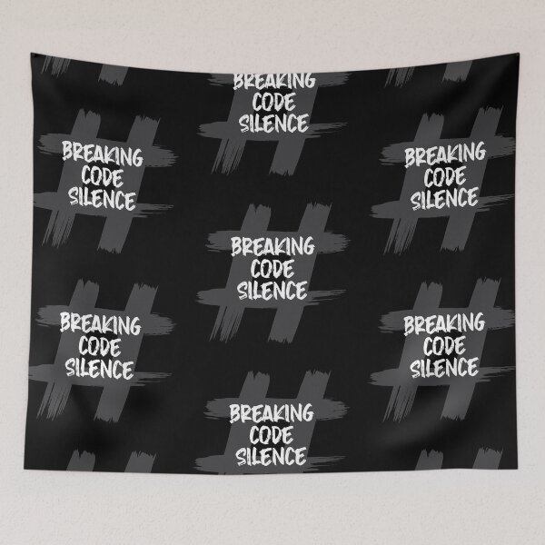 Item preview, #BreakingCodeSilence- (Brush effect in dark grey) designed and sold by HeraAndKosmos.