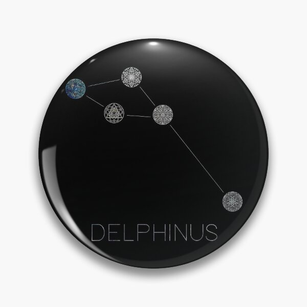 Item preview, Delphinus Constellation Mandalas designed and sold by MetaPhyStore.