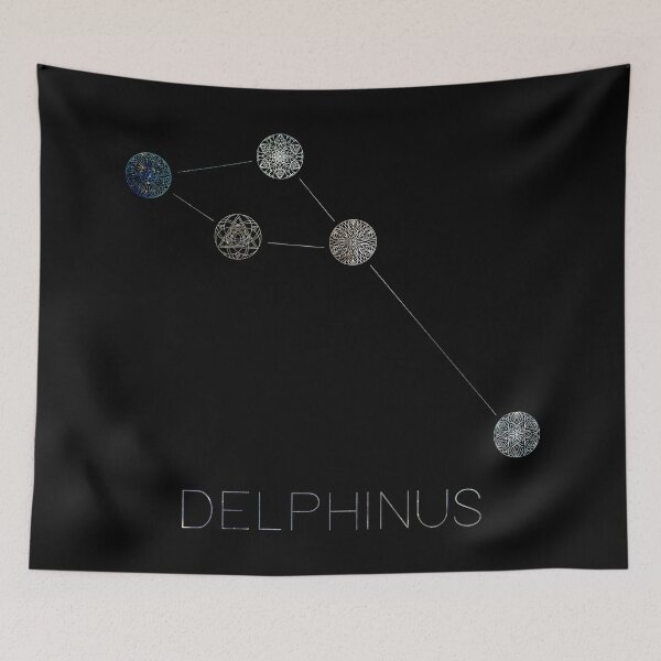 Item preview, Delphinus Constellation Mandalas designed and sold by MetaPhyStore.