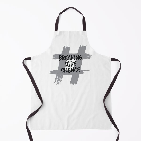 Item preview, #BreakingCodeSilence- (Brush effect in light grey) designed and sold by HeraAndKosmos.
