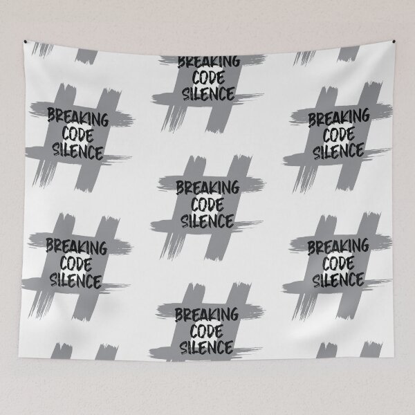 Item preview, #BreakingCodeSilence- (Brush effect in light grey) designed and sold by HeraAndKosmos.