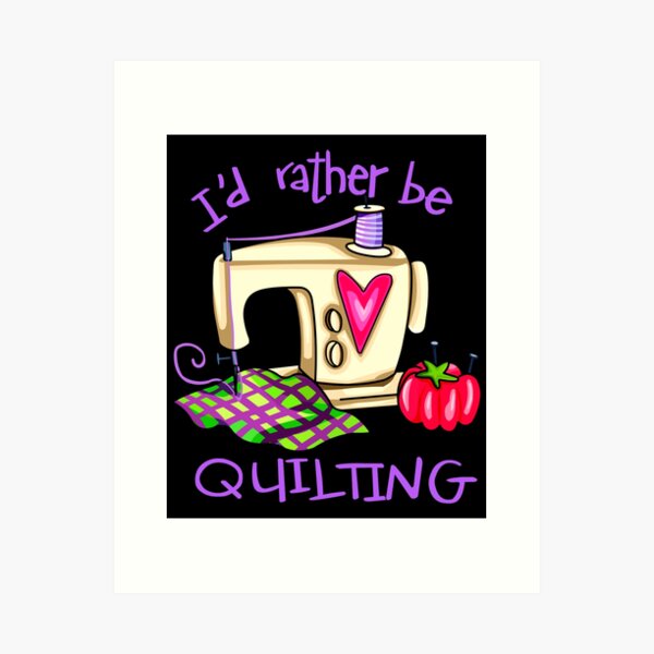 Aperçu de l'œuvre Je préfèrerais faire du quilting créée et vendue par Charles Brian.