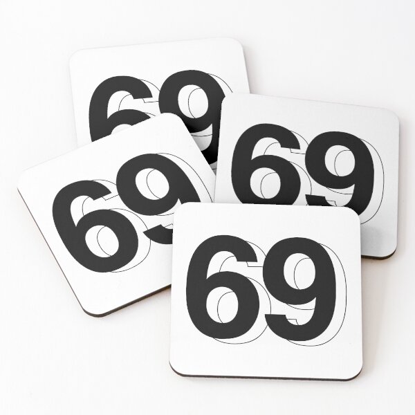 Item preview, 69 number typography design  designed and sold by Kvyom.