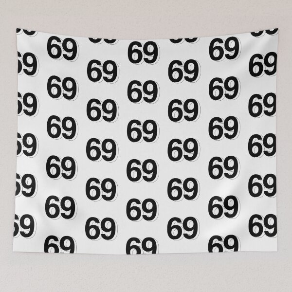 Item preview, 69 number typography design  designed and sold by Kvyom.