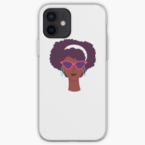 Queen Afro, Afro Lady T-Shirt, Black Power Tee, Woman Empowerment, African Shirt, Black History Shirt, iPhone Soft Case