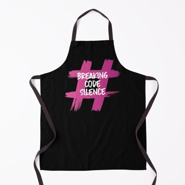 Item preview, #BreakingCodeSilence- (Brush effect in Pink on black) designed and sold by HeraAndKosmos.