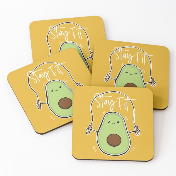 Item preview, Stay Fit - Cute Avocado Working Out designed and sold by GrimButterfly.