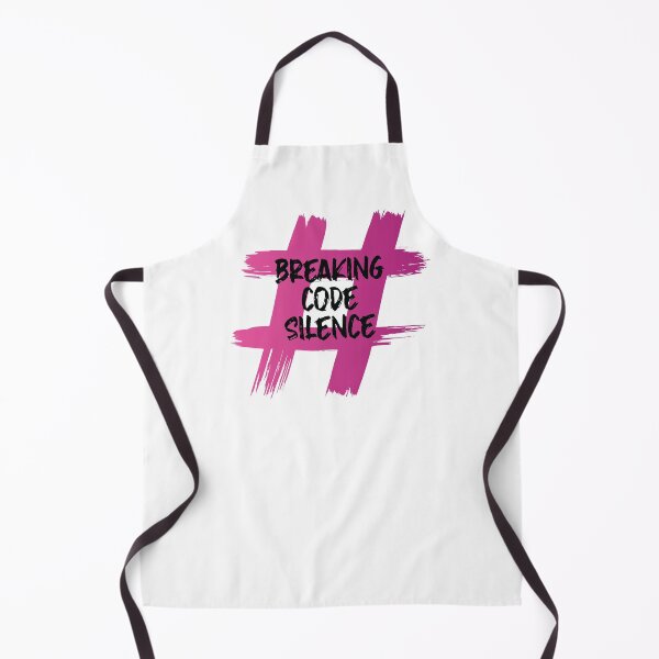 Item preview, #BreakingCodeSilence- (Brush effect in pink on white) designed and sold by HeraAndKosmos.