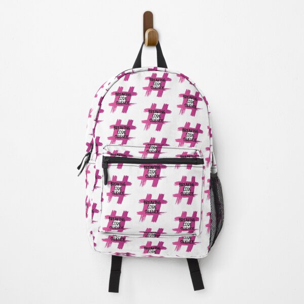 Item preview, #BreakingCodeSilence- (Brush effect in pink on white) designed and sold by HeraAndKosmos.