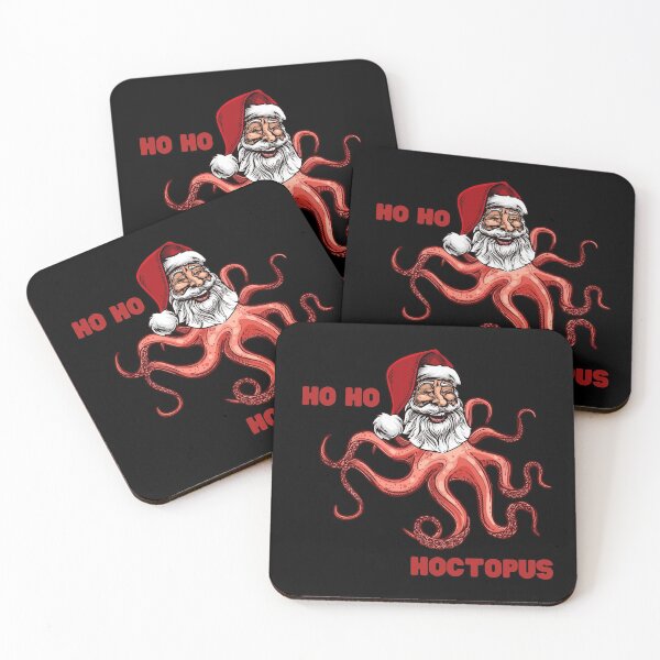Item preview, Santa Claus Ho Ho Hoctopus Octopus Ho Ho Ho Hohoho Jolly Santa Weird Alien Tentacles Octopi Funny Christmas Gift for Weirdos Laughing Santa designed and sold by Nathalie Aynié.
