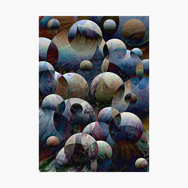 Orbs: round spheres abstract Photographic Print