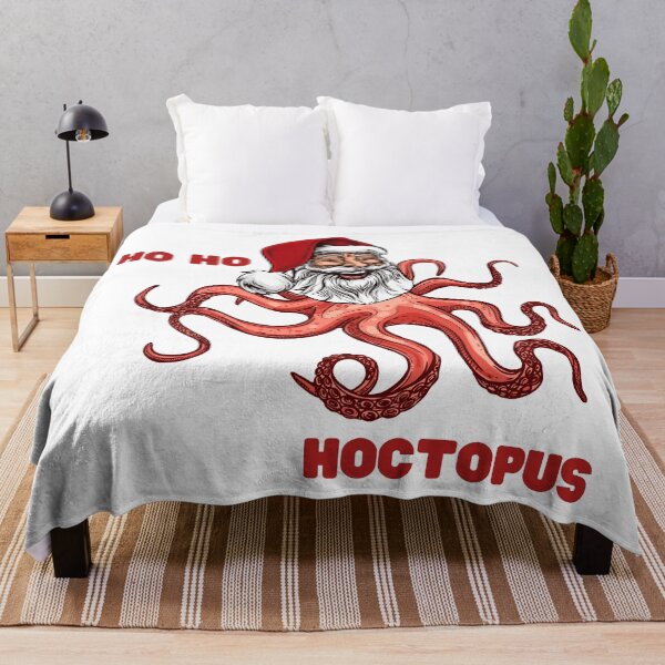 Item preview, Santa Claus Ho Ho Hoctopus Octopus Ho Ho Ho Hohoho Jolly Santa Weird Alien Tentacles Octopi Funny Christmas Gift for Weirdos Laughing Santa designed and sold by Nathalie Aynié.