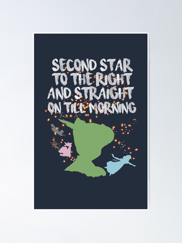 Poster Peter Pan Citation Par Jesesheldon Redbubble