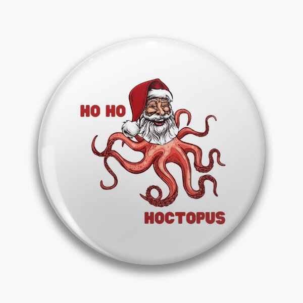 Item preview, Santa Claus Ho Ho Hoctopus Octopus Ho Ho Ho Hohoho Jolly Santa Weird Alien Tentacles Octopi Funny Christmas Gift for Weirdos Laughing Santa designed and sold by Nathalie Aynié.